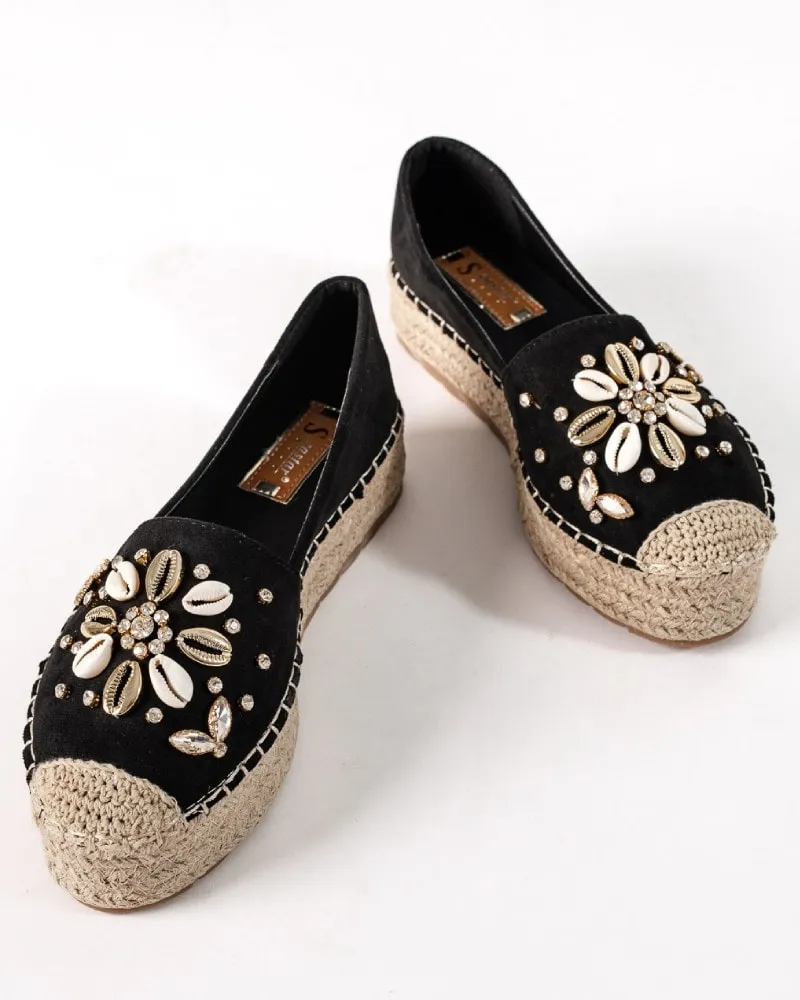 cierne damske espadrilky