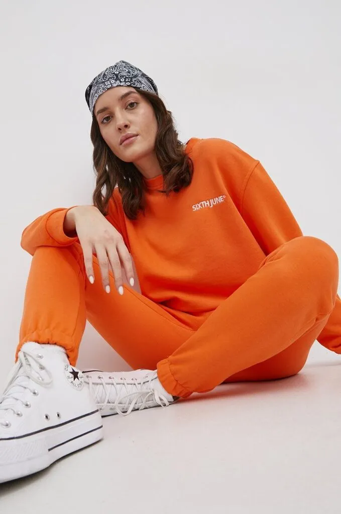 oranzova damska suprava