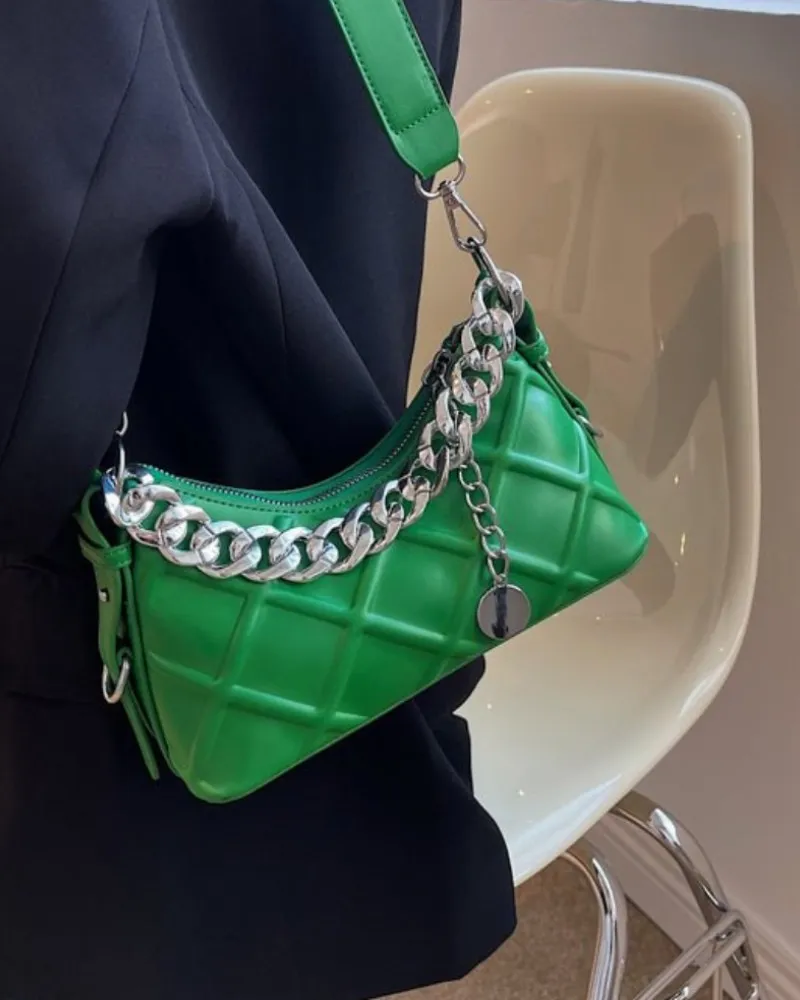 zelena crossbody kabelka